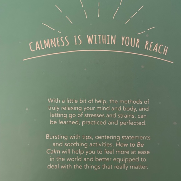How to be calm,  book. ….very inspiring - Picture 2 of 5